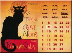 Calendar metalic - Tournee du Chat Noir