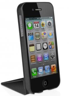 Husa iPhone SE/5/5S - Macally Shellstand Flip Case Black