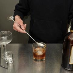 Lingurita cu strecuratoare pentru cocktail - Spoon Strainer