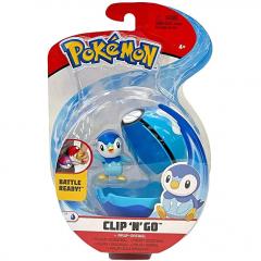 Figurina - Pokemon Clip 'n' Go - Piplup & Dive Ball