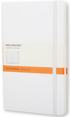 Carnet - Moleskine Classic - Hard Cover, Pocket, Ruled - White