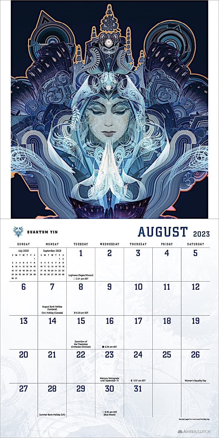 Calendar 2023 Android Jones Amber Lotus Publishing