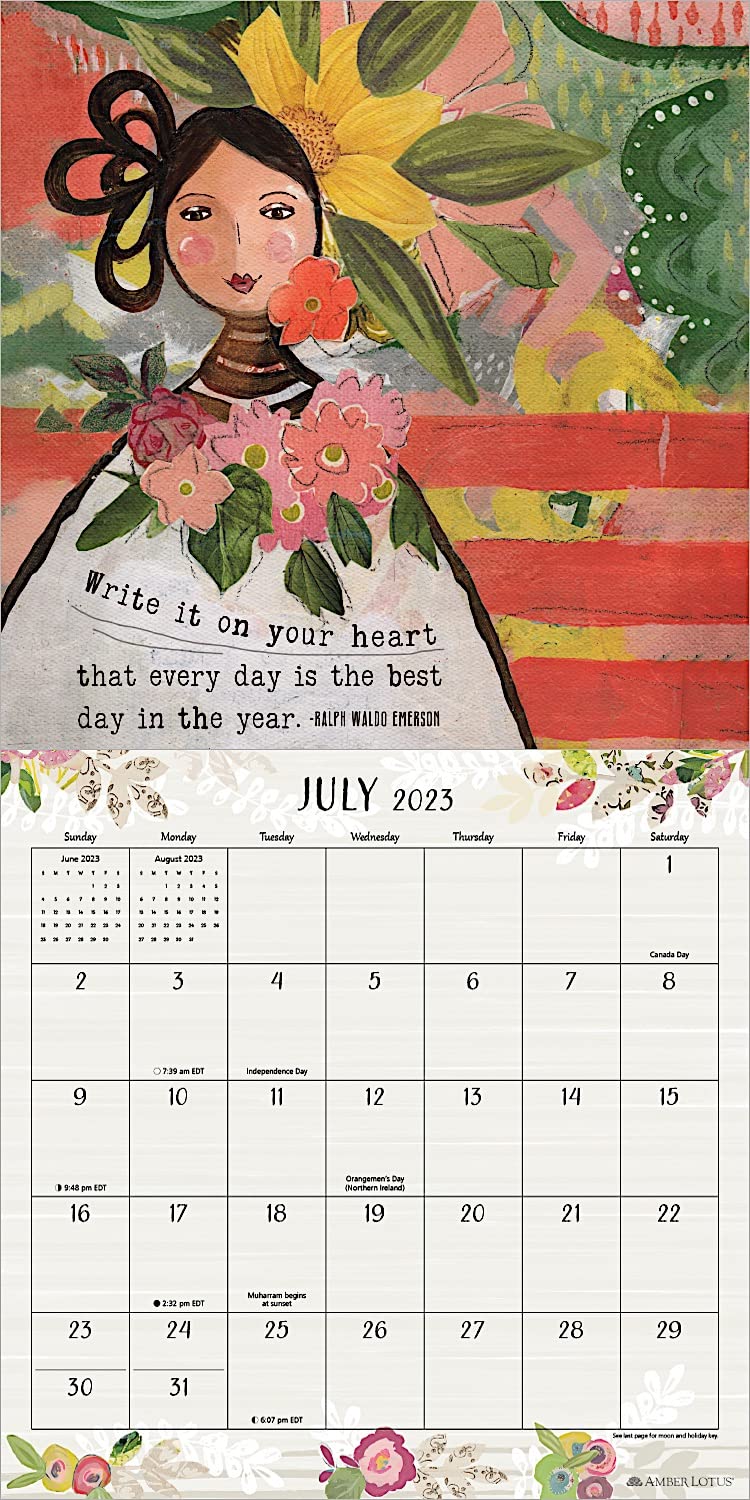 Calendar de perete 2023 Kelly Rae Roberts Amber Lotus Publishing