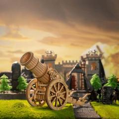 Puzzle 3D - Tun medieval cu roti, 158 piese