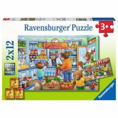 Puzzle 2x12 piese - Magazin Alimentar