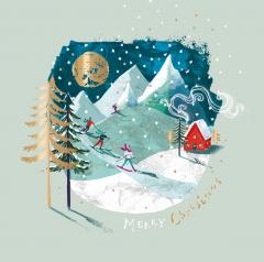 Felicitare - Curious Inksmith - Christmas - On The Slopes