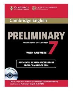 Cambridge English Preliminary 7 Student's Book Pack: Student's Book with Answers and Audio CDs (2) - Official Examination Papers from University of Ca