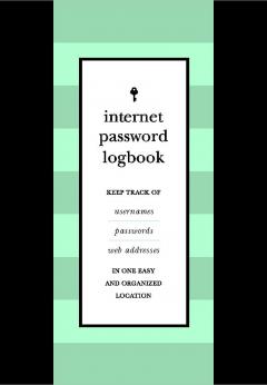 Internet Password Logbook