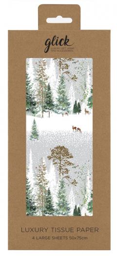 Hartie de impachetat - Luxury Tissue Paper - Magical Forest, 4 bucati 50x75cm