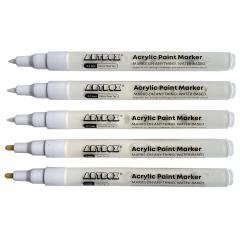 Set 5 markere - Acrylic Paint - White