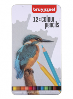 Set 12 creioane - Bruynzeel - Colour Tin Kingfisher