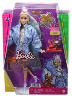 Papusa - Barbie Extra cu Bandana