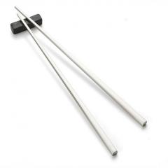 Set chopsticks cu suport - Satin Brass Silver