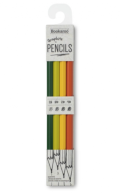 Set 4 creioane - Bookaroo Graphite - Greens