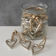 Ornament brad - Pendant Karunja - Heart - Mat