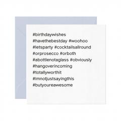 Felicitare - #Hashtags #Birthdaywishes