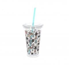 Pahar cu pai - Pusheen Beaker with Straw Blueprint
