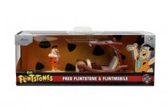 Set figurina si masinunta - Fred Flintstone & Flintmobile