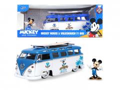 Set figurina si masinuta - Mickey Mouse & Volkswagen T1 Bus
