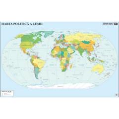 Harta fizica si politica a lumii