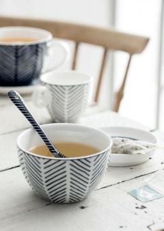 Farfurie - Bleu De'Nimes Herringbone Blue