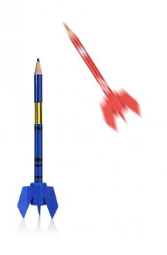 Set 2 creioane colorate - Rocket