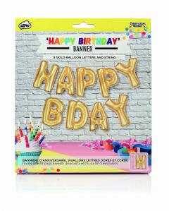 Baloane - Foil Banner Happy B-day