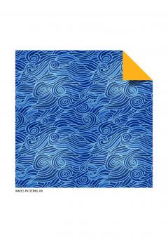 Origami Paper Wave Patterns