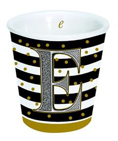 Pahar in cutie cadou - Litera "E", 100 ML