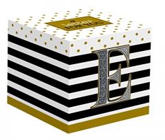 Pahar in cutie cadou - Litera "E", 100 ML