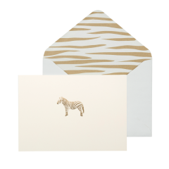 Carte postala cu plic - Zebra Gold