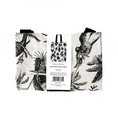 Tote Bag - Exotic Birds and Palmtrees Portico Design