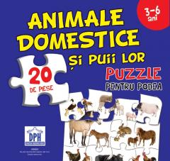 Puzzle - Animale Domestice si Puii Lor