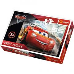 Puzzle 30 piese - Lightning McQueen