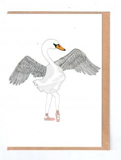 Felicitare - Animal Legs: Swan Lake