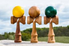 Joc de indemanare - Kendama - Krom Deluxe V3 Gem Series, Emerald Mahogany