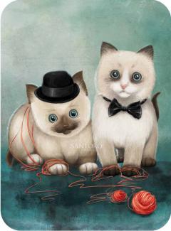 Felicitare - Birman Kittens Santoro