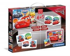 Set Educational Clementoni 4 in 1 - Cars