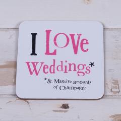 Suport pahar - I Love Weddings | Really Good
