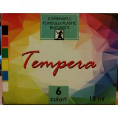 Set culori tempera CFP 6×18 ml