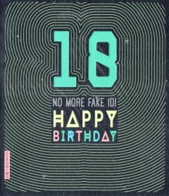 Felicitare - 18 Happy Birthday The Art File