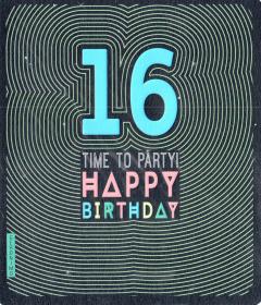Felicitare - 16 Happy Birthday The Art File