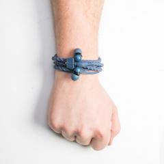 Casti - Wraps Wristband, Talk Denim