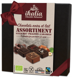 Bomboane ciocolata neagra si ciocolata cu lapte