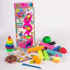 Set plastilina - 9 culori cu sclipici