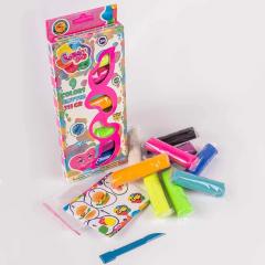 Set plastilina - 9 culori cu sclipici