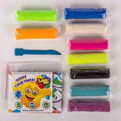 Set plastilina - 9 culori cu sclipici