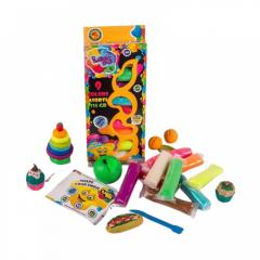 Set plastilina - 9 culori neon