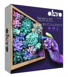 Set creativ - Wood&Craft DIY Succulents - Tenderness