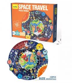 Puzzle rotund - Aventura Spatiala